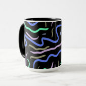 Mug Art numérique Abstrait funky (Devant gauche)