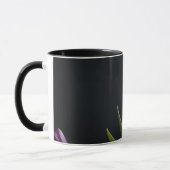 Mug Art numérique de fleur de tulipe pourpre (Gauche)