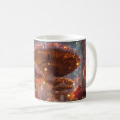 Mug Art numérique de la forêt de fées de champignons m (Devant droit)