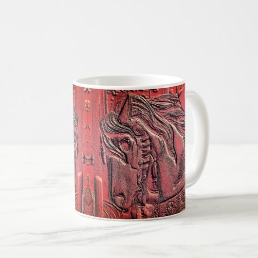 Mug Art numérique du cheval de carrousel (Devant droit)