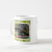 Mug Art numérique frontalier de la tortue de Pâques (Devant gauche)