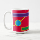 Mug Art numérique géométrique des couleurs en gras (Gauche)