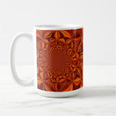 Mug Art numérique Kaleidoscope Design Brown (Gauche)