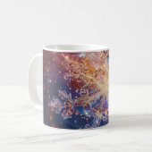 Mug Art numérique Lavande/Blue Christmas Snowflake (Devant gauche)
