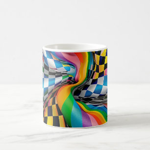 Mug Art numérique Motif arc-en-ciel du tableau de cont