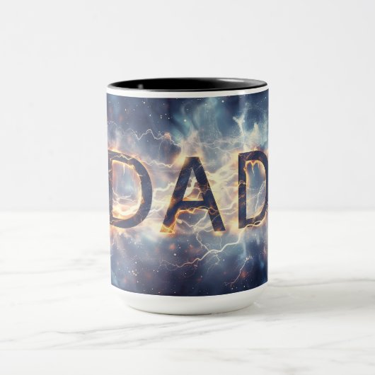 Mug art numérique "Papa" (Centre)
