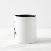Mug Art numérique papillon crâne et monarque (Centre)