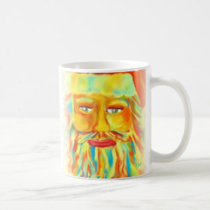 Mug Art numérique Père Noël "de Claus coloré"