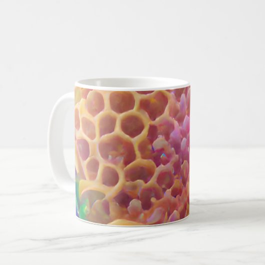 Mug Art numérique psychédélique (Devant gauche)