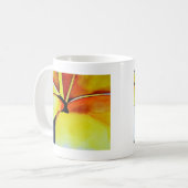 Mug Art original de la fleur Tropical Jaune Frangipani (Devant gauche)