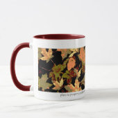 Mug Art original de photo de mosaïque de feuille de (Gauche)