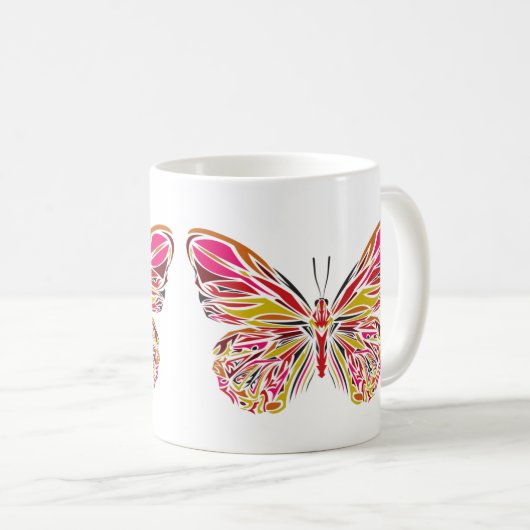 Mug Art papillon (Devant droit)