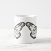 Mug Art papillon monarque demi-couleur (Centre)