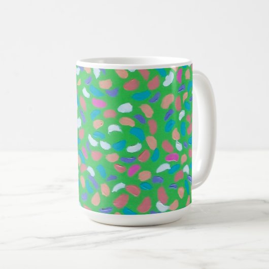 Mug Art peint Spring Greens (Devant droit)