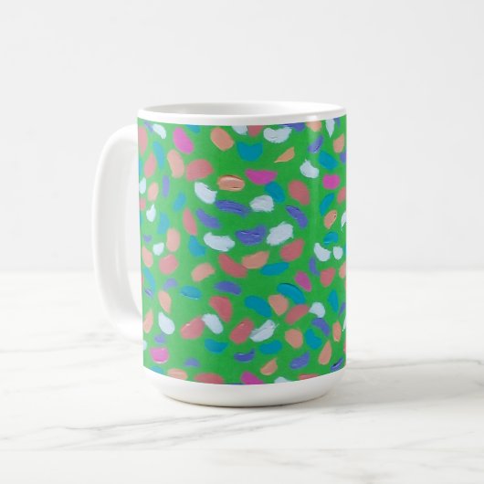 Mug Art peint Spring Greens (Devant gauche)