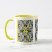 Mug Art personnalisé avec monogramme initial et nom de (Gauche)