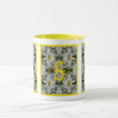 Mug Art personnalisé avec monogramme initial et nom de (Centre)