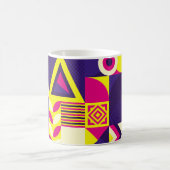 Mug Art pop, formes géométriques colorées. (Centre)