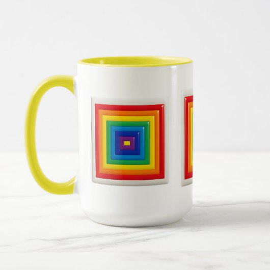 Mug Art Pop Géométrique Rétro (Gauche)