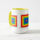 Mug Art Pop Géométrique Rétro (Devant gauche)