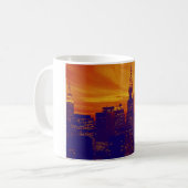 Mug Art pop orange bleu New York City (Devant gauche)