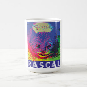 Mug Art Pop Psychédélique Chat du Cheshire Coquin Alic