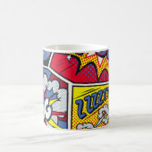 Mug Art pop rétro, motif de la bande dessinée. (Centre)