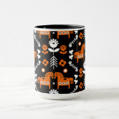 Mug Art populaire de cheval scandinave (Centre)