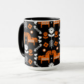 Mug Art populaire de cheval scandinave (Devant gauche)
