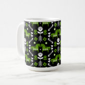 Mug Art populaire de cheval scandinave (Devant gauche)