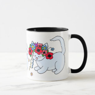 Mug Art populaire d'Ukrainien de chat