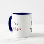 Mug Art populaire d'Ukrainien de fille de Perogie (Devant gauche)