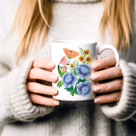 Mug Art populaire Floral