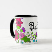 Mug Art populaire floral d'Ukrainien de motif (Devant gauche)