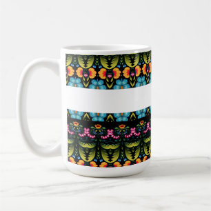 Mug Art populaire floral moderne