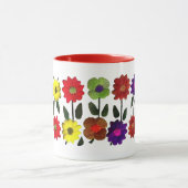 Mug Art populaire mexicain, fleurs, fleurs, GIft pour  (Centre)