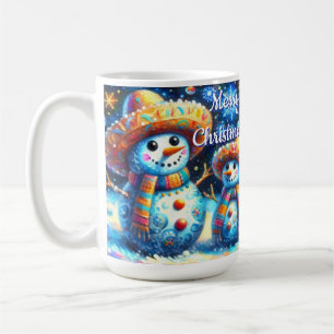 Mug Art populaire mexicain Snowmen Snowman Snow People
