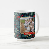 Mug Art populaire Mistletoe Holly Berries Photo de Noë (Devant droit)
