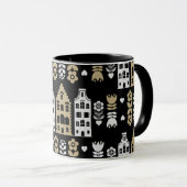 Mug Art populaire néerlandais traditionnel Impression (Devant droit)