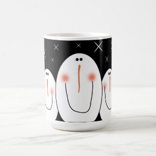 Mug Art populaire primitif Snowman