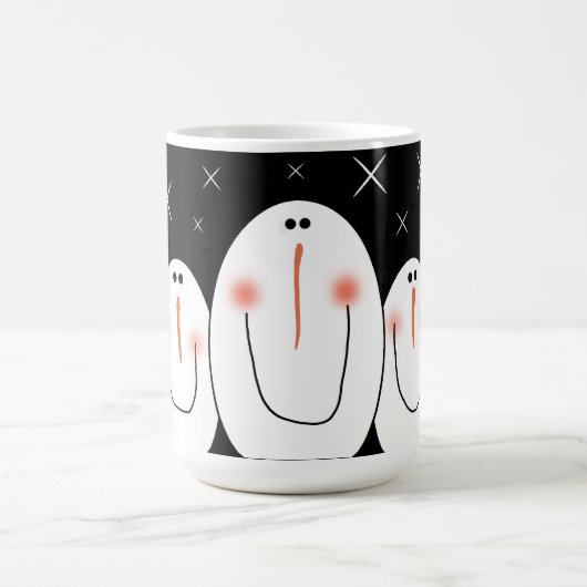 Mug Art populaire primitif Snowman (Centre)