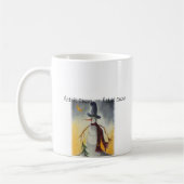 Mug Art populaire primitif Snowman (Gauche)