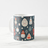 Mug Art populaire scandinave avec génomes de Noël (Devant gauche)