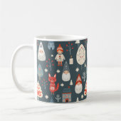 Mug Art populaire scandinave avec génomes de Noël (Gauche)