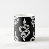 Mug Art populaire texturé grunge sorcière serpent blan (Centre)