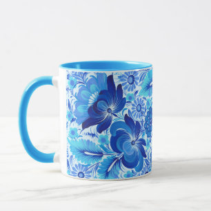 Mug Art populaire traditionnel ukrainien de Petrikivka
