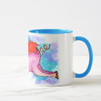 Mug Art Porc-Original volant par Streater CARRÉ