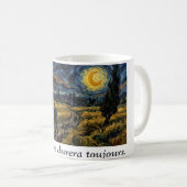 Mug Art post-impressionniste Nuit étoilée Champ de blé (Devant droit)