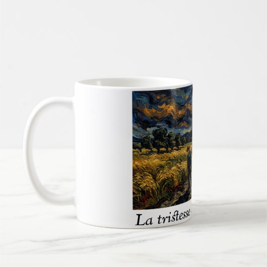 Mug Art post-impressionniste Nuit étoilée Champ de blé (Gauche)