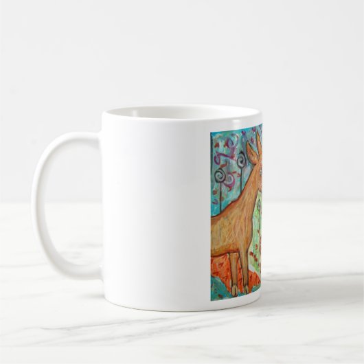 Mug Art potable de café de GUERNESEY de CHÈVRE D'OR de (Gauche)